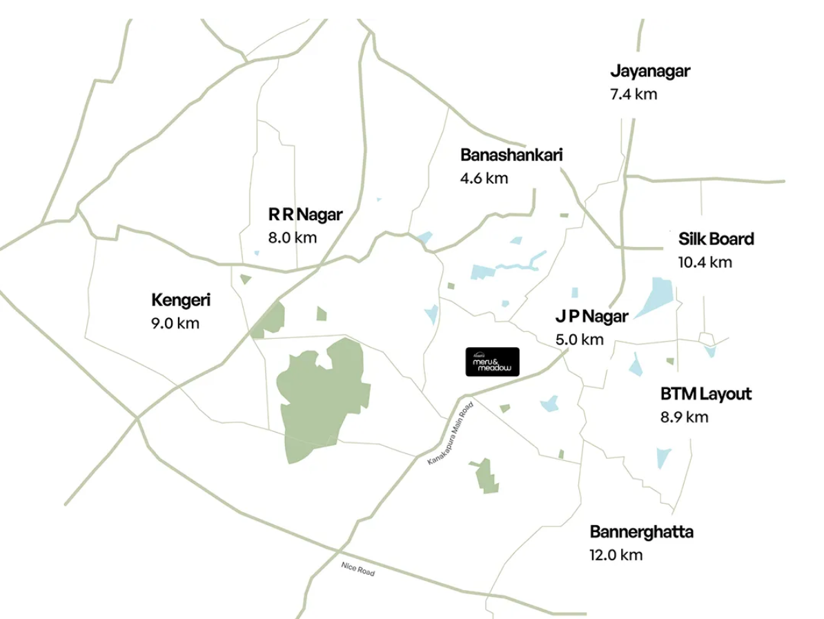 Meru-Meadow location Meru-Meadow location